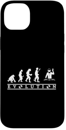 Custodia per iPhone 14 Plus Evoluzione divertente musica elettronica DJ Evolution