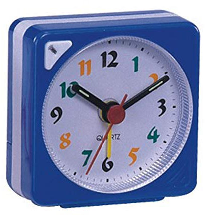 Ogquaton Réveil de Voyage avec Mini réveil Portable à Piles Bleu