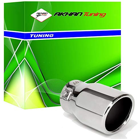 akhan Endrohr Auspuffblende zum anschrauben, 135x76mm Einlassdurchmesser 36-48mm