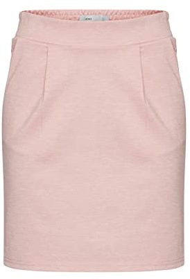 ICHI IHKATE SK minikjol för kvinnor kort kjol med stretch och elastisk linning, Rose Smoke Mlg (12524), M