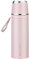 Loon Brands Thermosflasche mit Becher - Thermobecher 500ml - Trinkflasche Edelstahl 100% Auslaufsicher Isolierbecher – doppelwandig - ultraleicht Thermoskanne für Büro, Sport, Outdoor (Rosa)