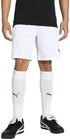Puma Teamliga Shorts Pantalones cortos, White-Blac, XXL Unisex adulto