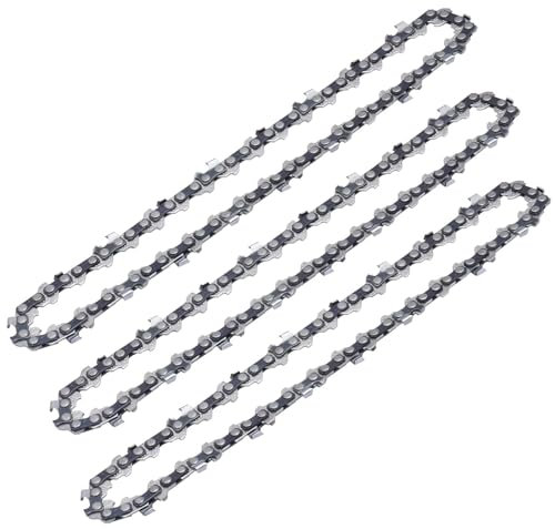 BITOON: 3 cadenas de motosierra de 8 pulgadas, 46 eslabones de transmisión, cadenas de repuesto de 8 pulgadas para mini motosierra eléctrica portátil inalámbrica