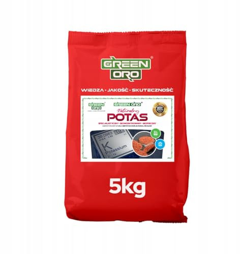 GREEN ORO POTASSIUM 60% 5KG – Fertilizzante al potassio di alta qualità per prato, ortaggi e alberi da frutto