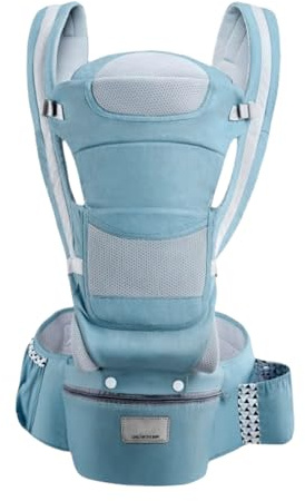 yakermur Baby Hip Seat Carrier, höfthållare för baby | Ryggstöd med justerbar rem, bärare babywraps 0–48 månader med höftsäte, för shopping och camping