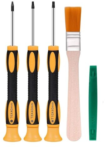 Zohino 5-i-1 reparation skruvmejsel set T6 T8 T10 magnetisk säkerhetsskruvmejsel för PS5 PS4 PS3 Xbox One Xbox 360 styrenhet reparation