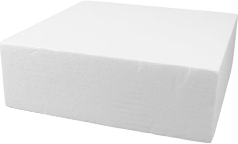 Parliky Cubo di Schiuma Vuoto Spesso 30cm X 10cm, Blocco di Linoleum per Stampa Fai da Te, Base in Gommapiuma Artigianale per Decorazioni Matrimonio e Feste