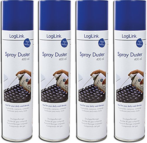 LogiLink Druckluftspray 400ml (4, 400 ml)