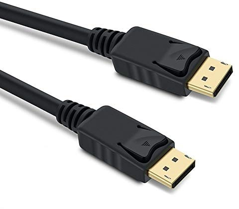 PremiumCord Câble 8K DisplayPort 1.4 M/M 1 m, DisplayPort vers DisplayPort, 32,4Gbps, Vidéo 8K@30Hz, 5K@60Hz, 4K@120Hz 2160P, Hdcp 2.2, Connecteurs Plaqués Or, Noir