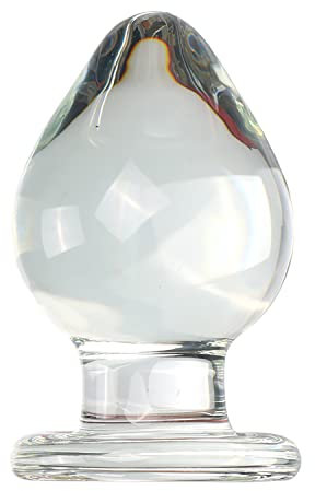 Eysilk Kristall Glas Analplugs Analdildo 6CM Klar Glasdildo Anal ButtPlug Klassische Dildos Analdildo Analspielzeuge Sexspielzeug für Männer, Frauen, Paare (EY22-A)