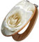 banjado Design WC Sitz Bambus Absenkautomatik 45,8x37,5cm / Toilettendeckel mit Absenkautomatik Holz/hochwertiger Bambus Klodeckel/WC-Sitz für gängigen Toiletten/Motiv White Roses