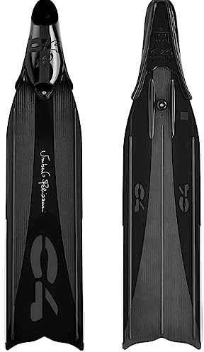 Pinne Umberto Pelizzari C4 – Pala Soft e Pala Medium in Tecnopolimero con Scarpetta 250 Apnea Pesca Subacquea (40/41, Pala Soft)