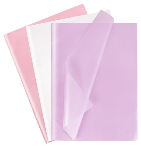 Larcenciel Tissue Paper Sheets for Packaging, 30 Pcs Metallic Tissue Paper for Wrapping Gifts, 3 Colours Pearlescent Glitter Gift Wrap for Holiday, Wedding, Birthday, Party Decor, 50x35cm