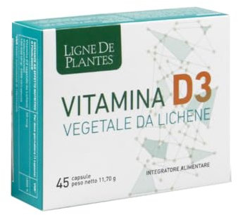 Natura Service Ligne De Plantes Vitamina D3 vegetale DA LICHENE 45 Capsule