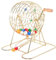Bingo-Set handgekurreltes Bingo-Spielset enthält 1 Bingo Cage & 50 Bingo Bälle mit lockbarem Metal-Bingo-Spiel mit Folie für Party, jährliches Meeting, Karneval und Bingo-Spiel Set