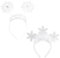 2 Uds Diademas De Piel De Copo De Nieve, Diademas Creativas Para Niños, Diademas Bonitas, Accesorios Para El Cabello Para Vestidos De Fiesta, Diademas De Regalo