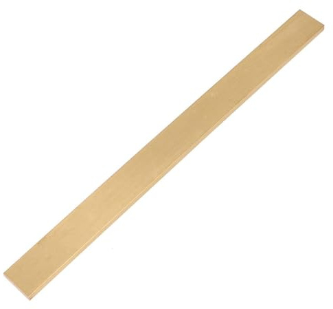 Brass Solid Square Bar 8mm x 30mm x 500mm for Lathes Milling Machines DIY Handicrafts Building Decoration Electrical Projects Versatile Metal Rod