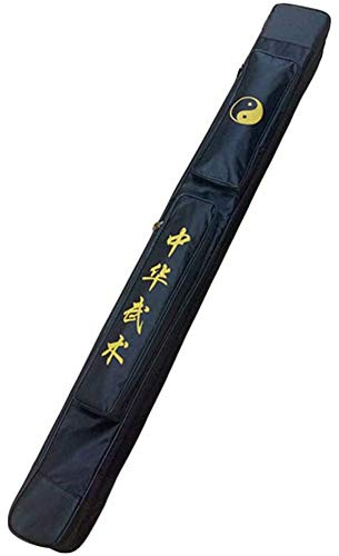 VNsdSD Custodia for Tai Chi, for spada Kung Fu cinese for armi nera a singolo e doppio strato in tessuto Oxford con PU,Doppio(Single Layer)