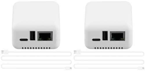 Akfldms 2X Servidor de Impresión Mini P330 con Conexión por Cable USB 2.0, Fácil Impresión, Servidor de Impresión Mini NP330 con Impresión en la Nube