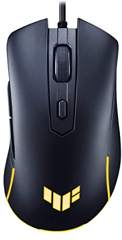 ASUS TUF Gaming M3 Gen II Gaming Mouse, Wired, 59g Lightweight, IP56 dust & Water Resistance, Antibacterial Guard, 8K DPI Optical Sensor, 6 Programmable Buttons, Teflon Mouse feet, Black