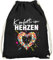 MoonWorks® Turnbeutel Fasching Karneval Konfetti im Herzen Spruch lustig Faschingsartikel Tasche Gymbag Variante 2 schwarz Unisize