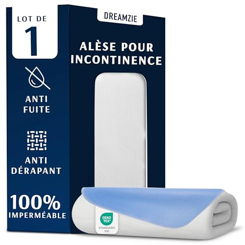 Dreamzie Inkontinenzunterlage Waschbar 90 x 160 cm - Matratzenschoner Saugfähig und Wasserdicht - Inkontinenz Bettunterlage