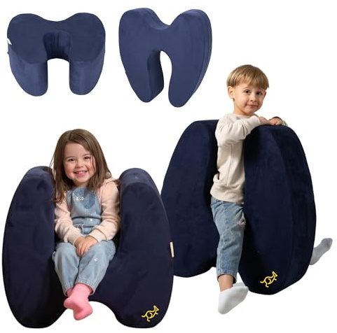 TED KANGAROO Sensory Soft Squeeze Seat – Calming Compression Chair for Kids with Sensory Needs, Washable Cover, Rocking Design
