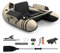 FANTASK Aufbelasbares Schlauchboot, Fischerboot mit Pumpe, Paddel, Gurte, Bellyboat Paddelboot für Erwachsene, 150 kg Belastbar (Beige)