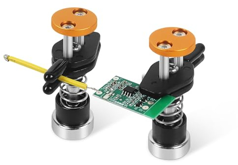 Toolour Troisième main ClampRex O1 pour machine à souder – Support compact d'aide à la soudure avec double pinces parallèles, pied magnétique réglable pour platines, câbles fins et composants, pas de