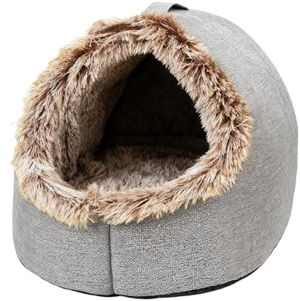 Hiemible Caverne pour Chat,Nid Doux Et Chaud avec Poignée Apaisante | Maison Et Nid pour Chat D'Intérieur,pour Chiot Et Petit Chien, Dormir Intérieur, Chambre, Salon, Balcon, Maison,