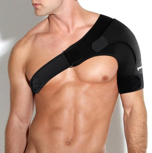 Ipow Shoulder Support Brace Strap for Men & Women Fits Left or Right, M