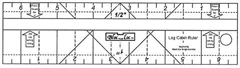 Log Cabin Ruler 1.9cm & 3.8cm - Bloc Loc