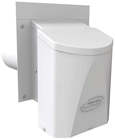 4 White Wall Exhaust Vent, with 9 Tailpiece