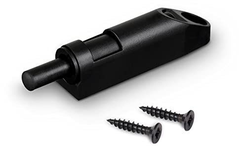 LouMaxx Softclose Türdämpfer 6er Set in Schwarz – Schranktür Dämpfer und Schubladendämpfer – Soft close Türdämpfer Schrank zum Softclose nachrüsten