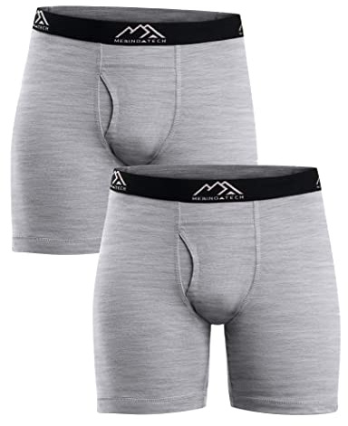 Merino.tech Boxer Uomo Lana Merinos Mutande Intimo Termico Mutande | Intimo Anti-Odore e Traspirante, Elastico in Vita, Anti-Sfregamento, Comfort Tutto Il Giorno, Lavabile in Lavatrice