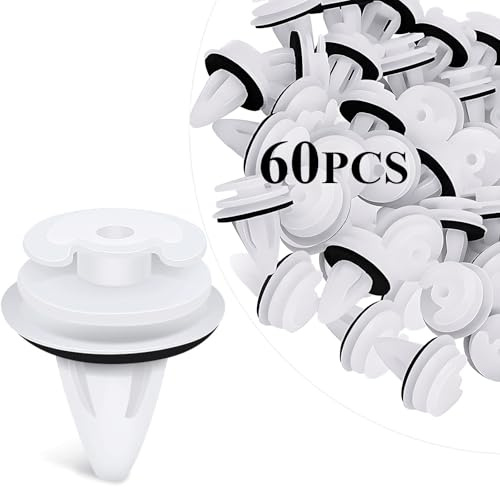 Alrens Kit 60 clips de fixation pour voiture, agrafes de panneau de garniture et de porte de voiture, pour Peugeot, Clips de Porte de Voiture Fixation pour BMW E34, E36, E38, E39, E46, M3, M5, Z3, X5