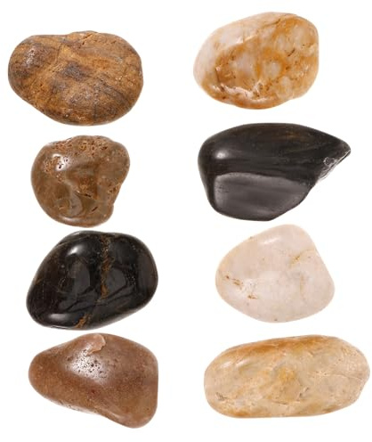 YARNOW Piedras Decorativas Naturales Guijarros Pulidos para Macetas y Jardines Rocas de Paisajismo Resistentes y Versátiles para Plantas