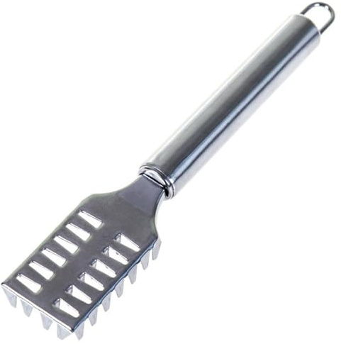 Squama Pesce in Acciaio, Squamatore per da Cucina, Strumento Decalcificare, Strumento la Rimozione Delle Squame di Pesci Impugnatura Ergonomica Antiscivolo Rimuovere Velocemente Utensile Cucina