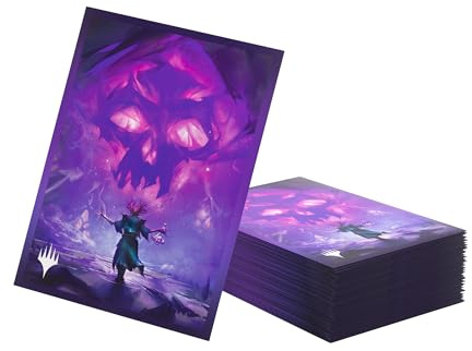 Gamegenic Magic: The Gathering | Secrets of Strixhaven Premium Art Sleeves - Swamp, Pack de 105 Fundas Ilustradas con Diseño Oficial, Para Juegos de Cartas Coleccionables