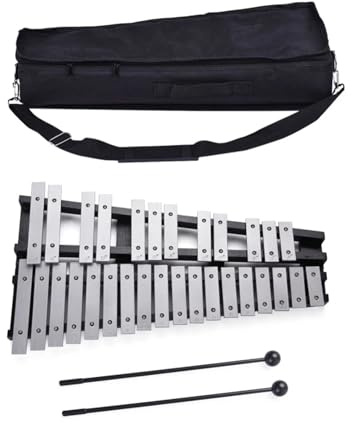 Xylofon Xylofon Glockenspiel vikbar 30 noter i trä