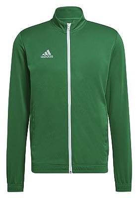 adidas Herren Entrada 22 Track Jacket, Team Green/White, S