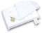 GM - Oreiller bébé Memory - Oreiller pour Ultra Respirant en Mousse à mémoire de Forme - avec taie d'oreiller Blanche 100% Coton Déhoussable - pour lit, Transporteur, ouet, Next to me (24 x 34 cm)