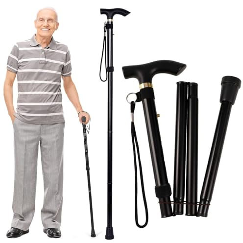 Bastone da Passeggio Pieghevole,Bastone da Passeggio,Bastone da Viaggio Portatile,Bastoni da Trekking,per Anziani Pieghevole,per Anziani Disabili Uomini Donne