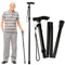 Canne de Marche Pliante,Canne Pliable,Bâton de Marche Pliable,pour Marcher Aluminium,Canne Pliante et Réglable,pour Homme Femme