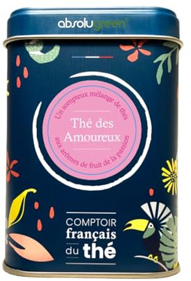 Thé Mixte en Boite Métal - Comptoir Français du Thé - Maison Française - Thé en vrac (Thé des Amoureux)