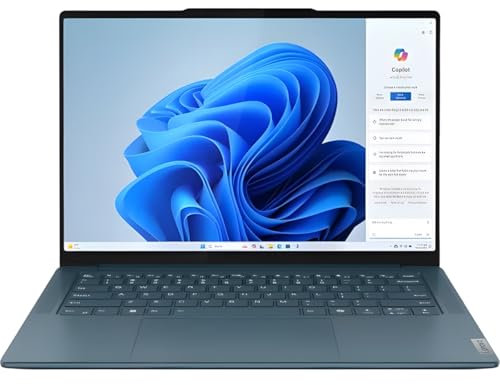 Lenovo Yoga Pro 7 14IMH9 14.5 Laptop | 3K 120Hz Touchscreen Display | Intel Core Ultra 9 185H | 32GB LPDDR5z 7467 MHz RAM | 1TB M.2 NVMe SSD | Windows 11 | Blue
