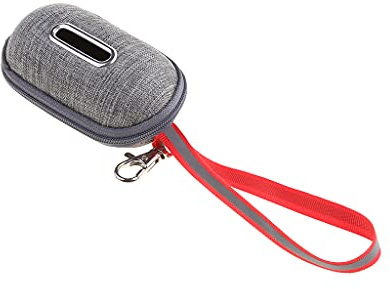NONGYU Dispensador portátil de bolsas para excrementos de perro con asa de cuerda reflectante, bolsas de recogida de cachorros