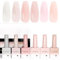 CANNI Vernis à Ongles Gel Semi Permanent 6 Couleur Lot Vernis à Ongles UV Gel Nail Polish Couleur pâte de Transparent Nude Blanc laiteux Rose Violet für Maniküre Nageldesign