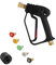 Twilight Garage 4000PSI High Pressure Washer Gun with M22 14MM Hose Connector, Nilfisk/Bosh Quick Connector, Car Wash Gun Panel Gun with 5 Water Nozzle Tips for Car Cleaning
