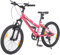 Sinaopus Kinderfahrrad 20, 24 Zoll, geeignet für 6,7, 8, 9, 10, 11 Jahre, 6 Gang, Kettenschaltung, Hochwertige V-Bremse, Kinder Fahrrad für Mädchen & Jungen (Rosa-20 Zoll)